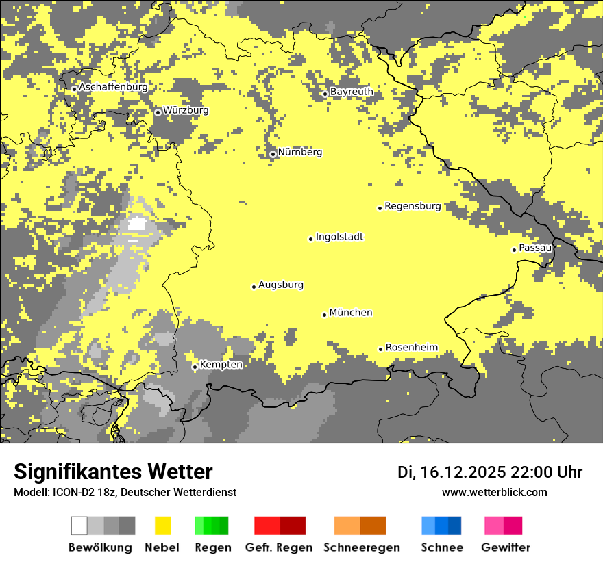 Modellkarten Signifikantes Wetter