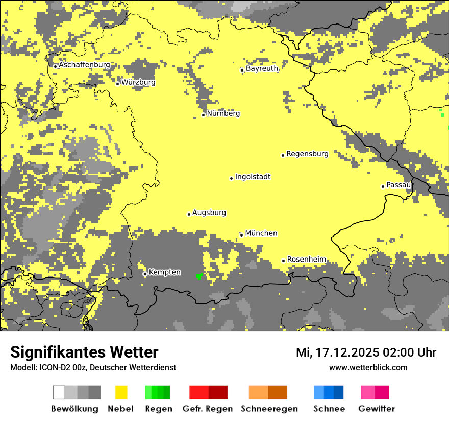 Modellkarten Signifikantes Wetter