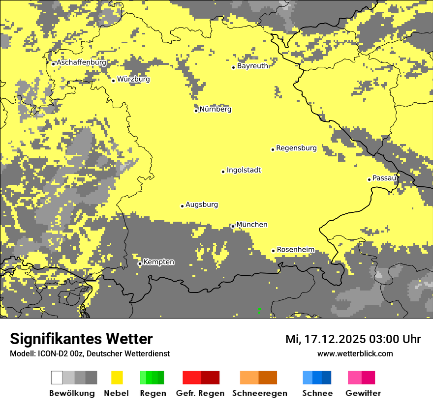 Modellkarten Signifikantes Wetter