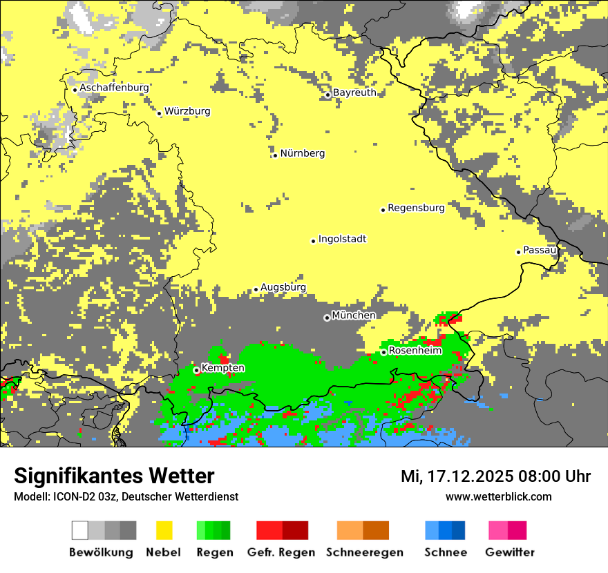 Modellkarten Signifikantes Wetter