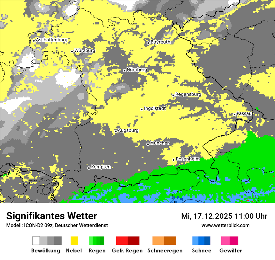 Modellkarten Signifikantes Wetter