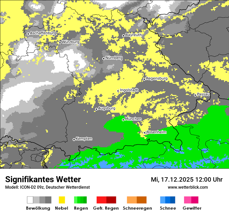 Modellkarten Signifikantes Wetter