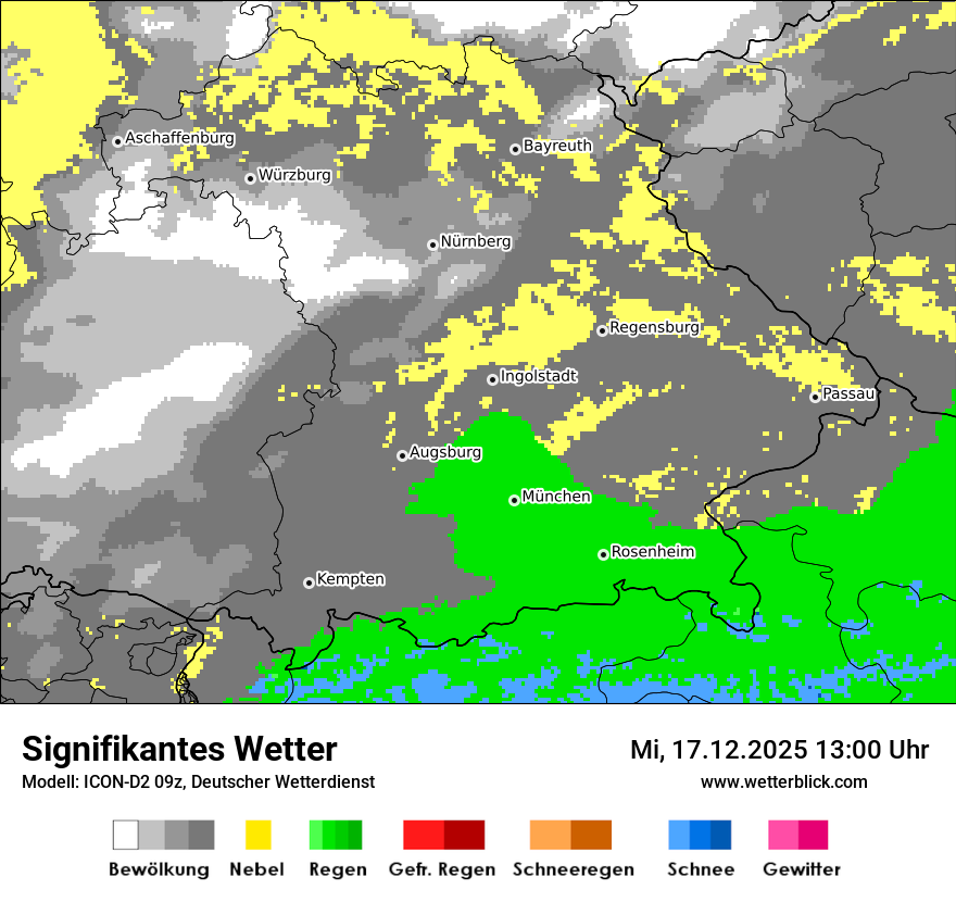 Modellkarten Signifikantes Wetter