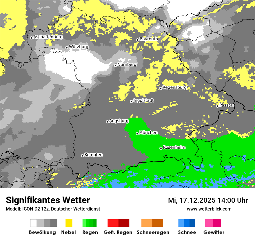 Modellkarten Signifikantes Wetter