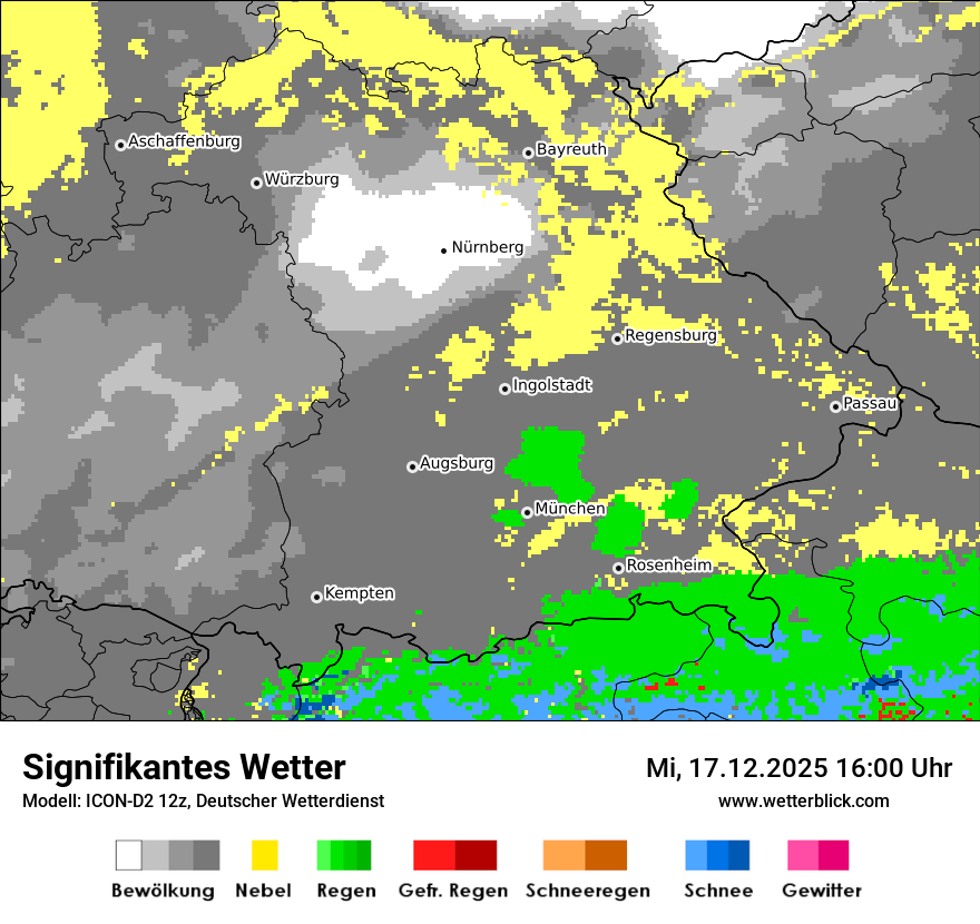 Modellkarten Signifikantes Wetter