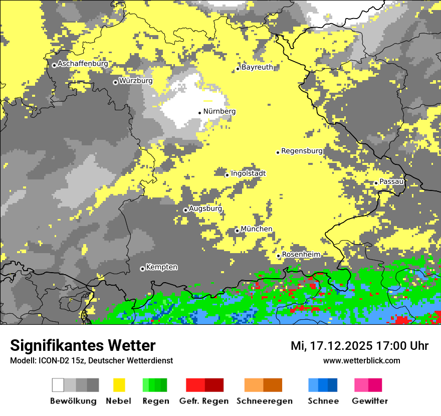 Modellkarten Signifikantes Wetter