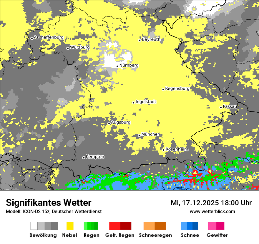Modellkarten Signifikantes Wetter