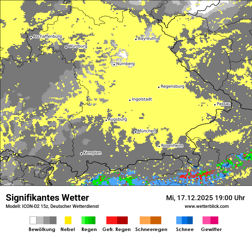 Modellkarten Signifikantes Wetter