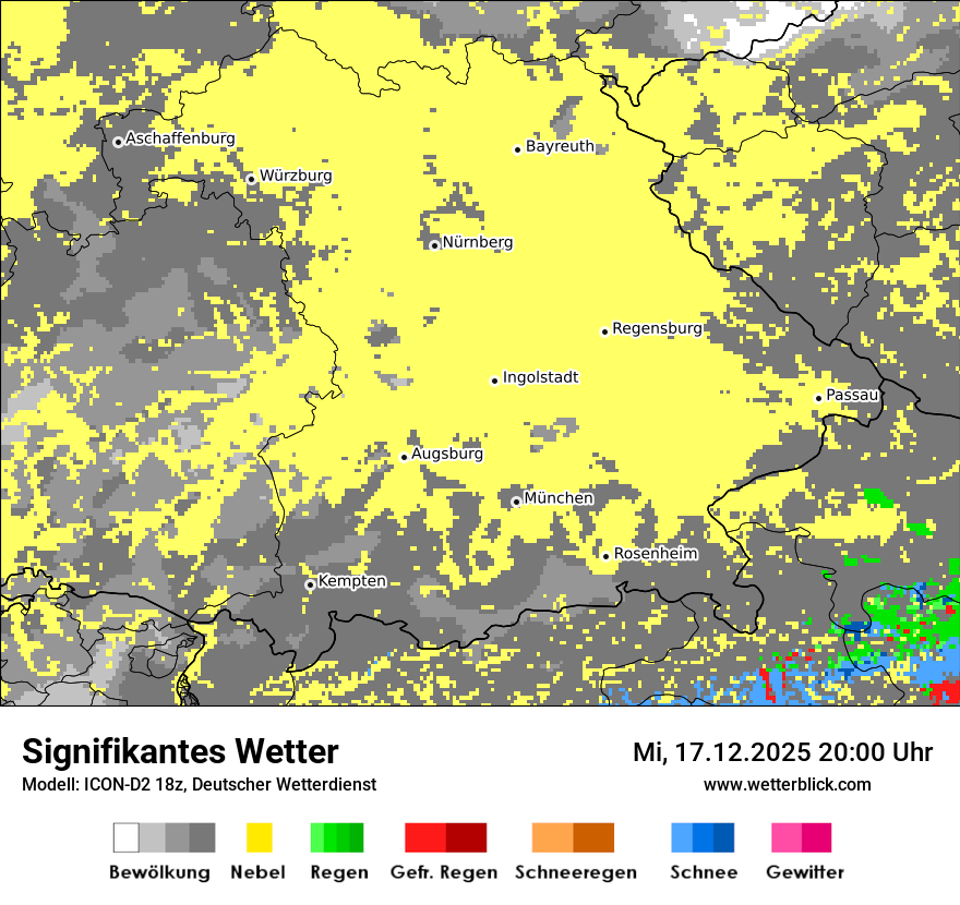 Modellkarten Signifikantes Wetter