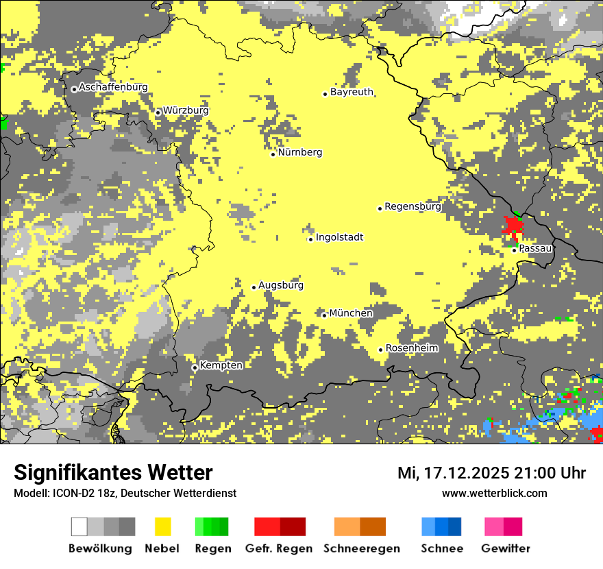 Modellkarten Signifikantes Wetter