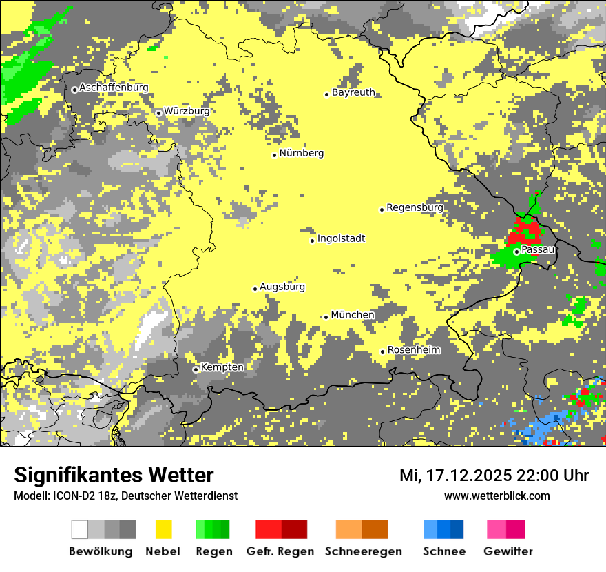 Modellkarten Signifikantes Wetter