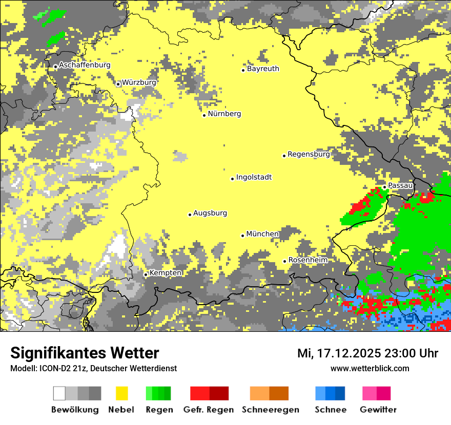 Modellkarten Signifikantes Wetter