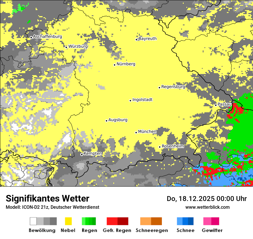 Modellkarten Signifikantes Wetter