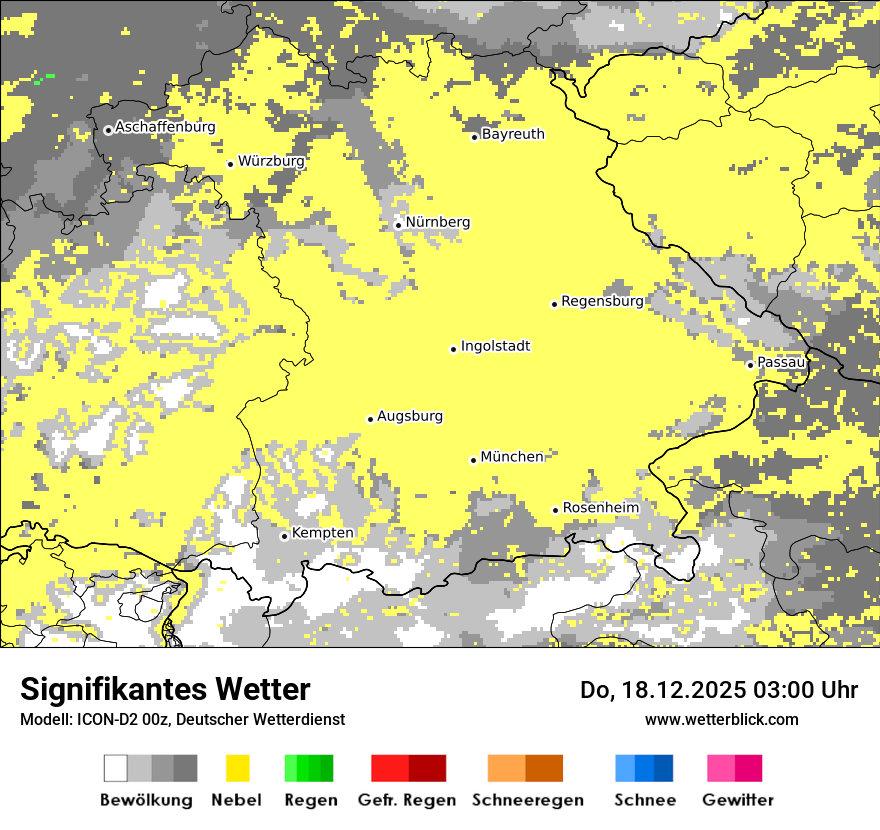 Modellkarten Signifikantes Wetter