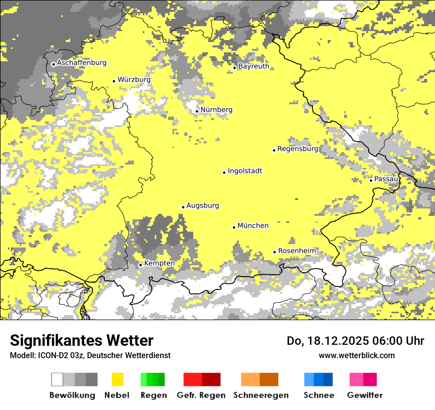 Modellkarten Signifikantes Wetter