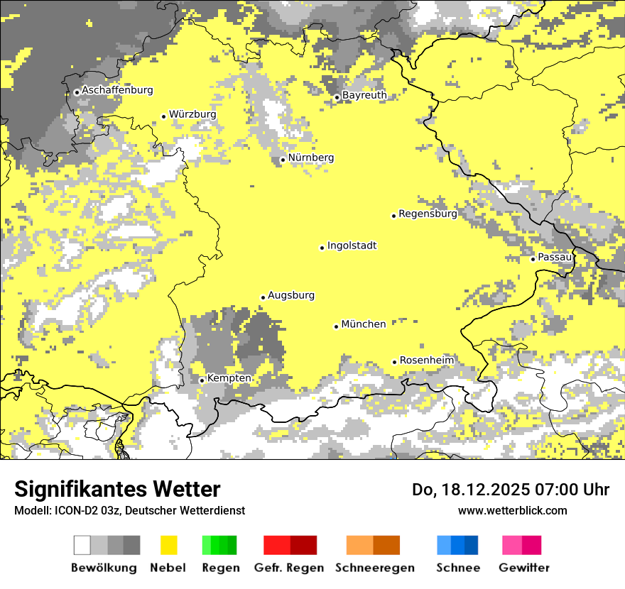 Modellkarten Signifikantes Wetter
