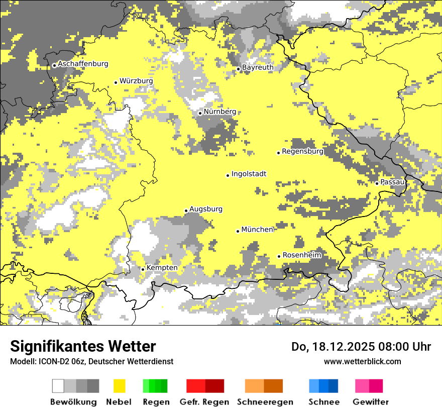 Modellkarten Signifikantes Wetter