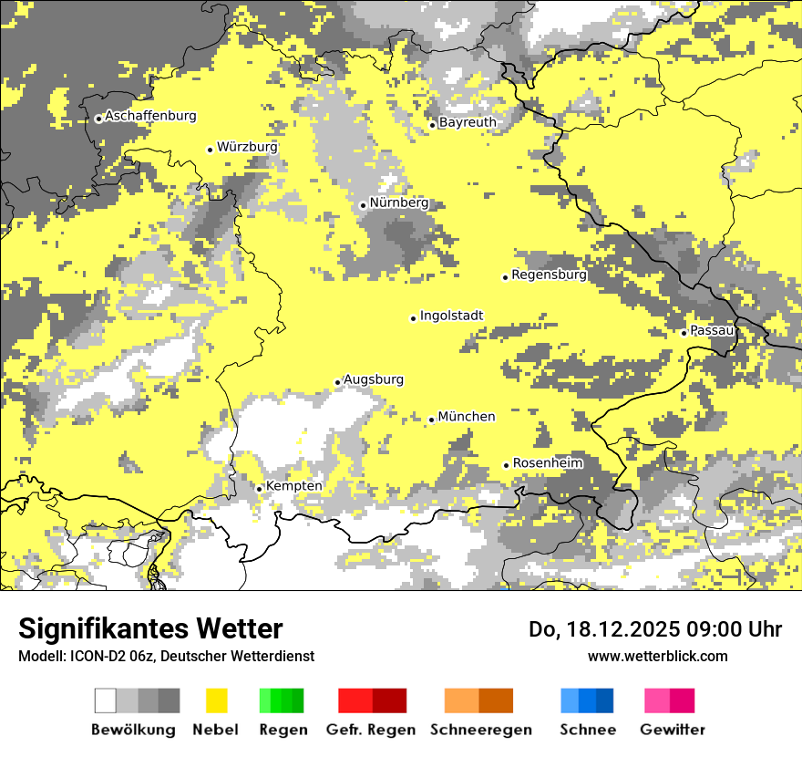 Modellkarten Signifikantes Wetter