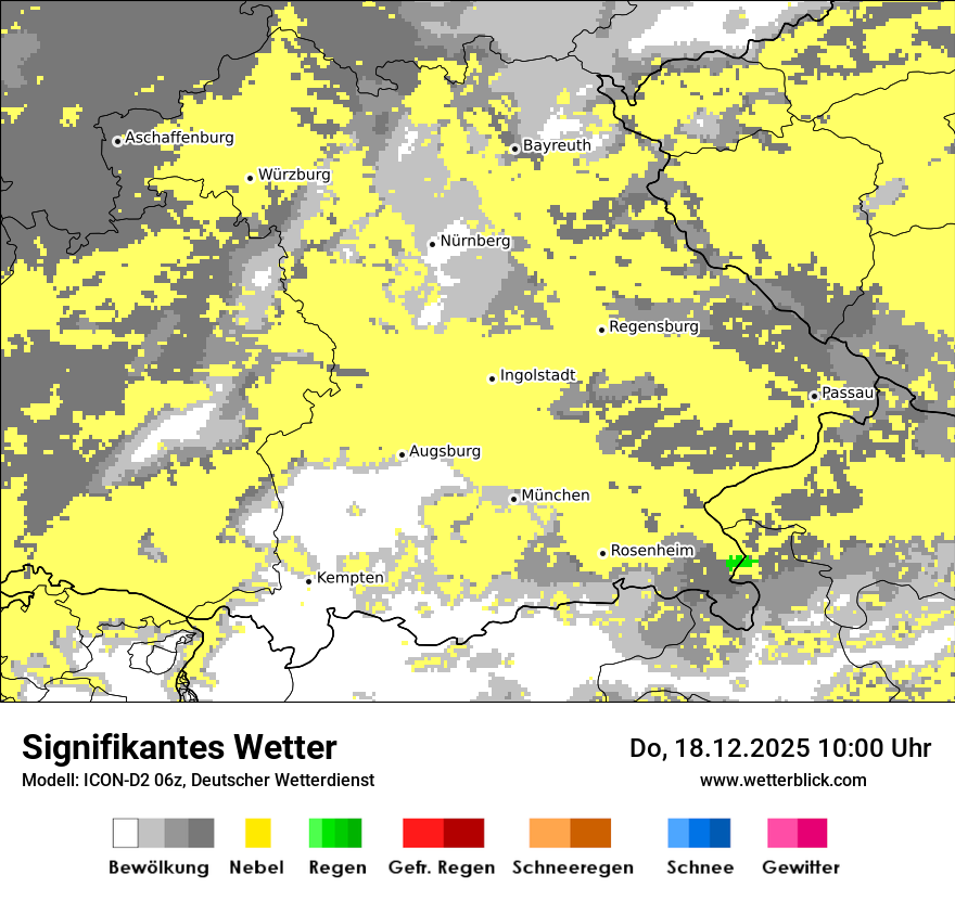 Modellkarten Signifikantes Wetter