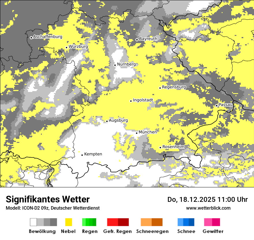 Modellkarten Signifikantes Wetter