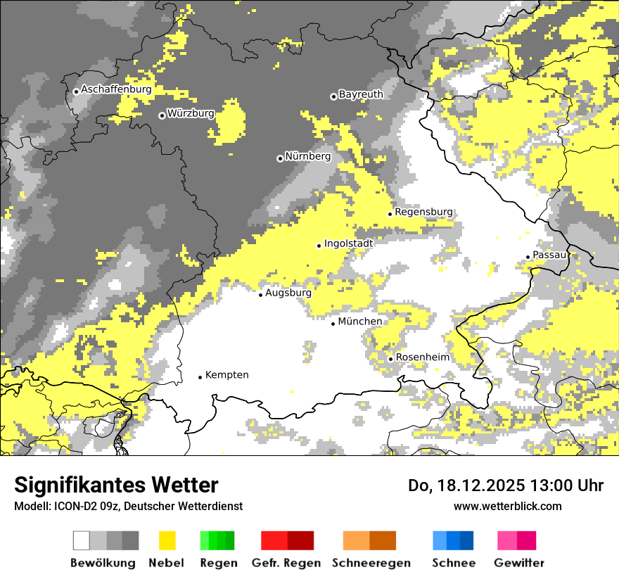 Modellkarten Signifikantes Wetter