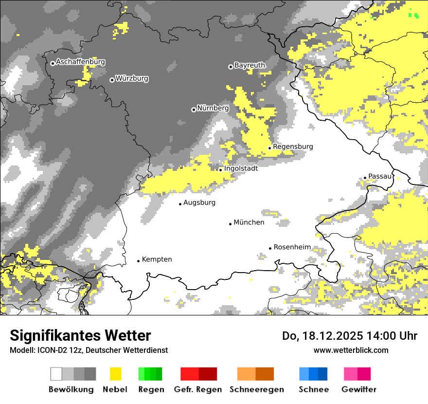Modellkarten Signifikantes Wetter