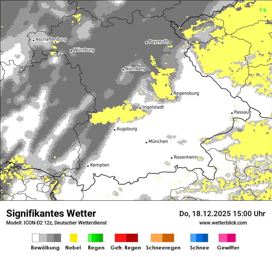 Modellkarten Signifikantes Wetter