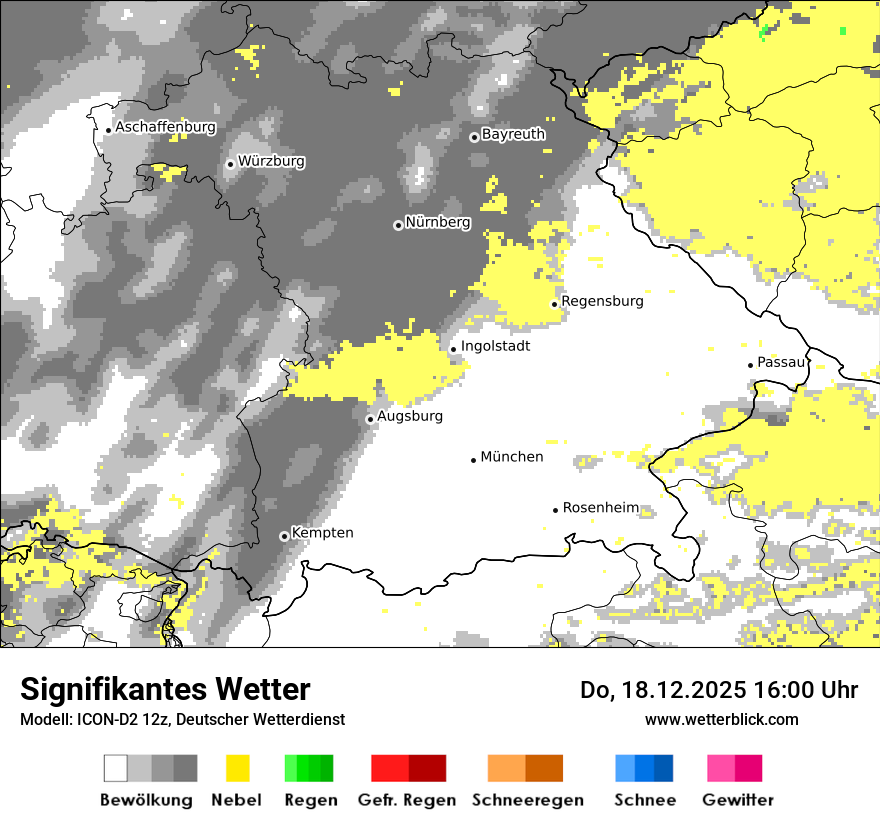 Modellkarten Signifikantes Wetter