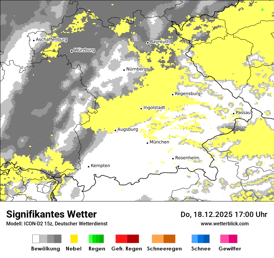 Modellkarten Signifikantes Wetter