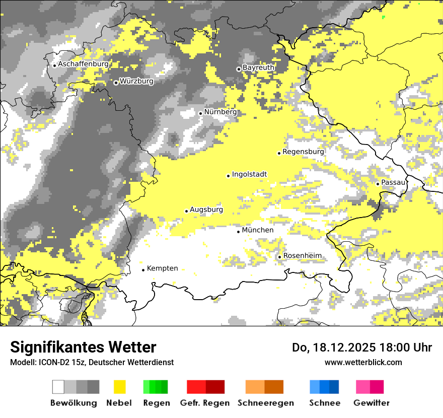 Modellkarten Signifikantes Wetter