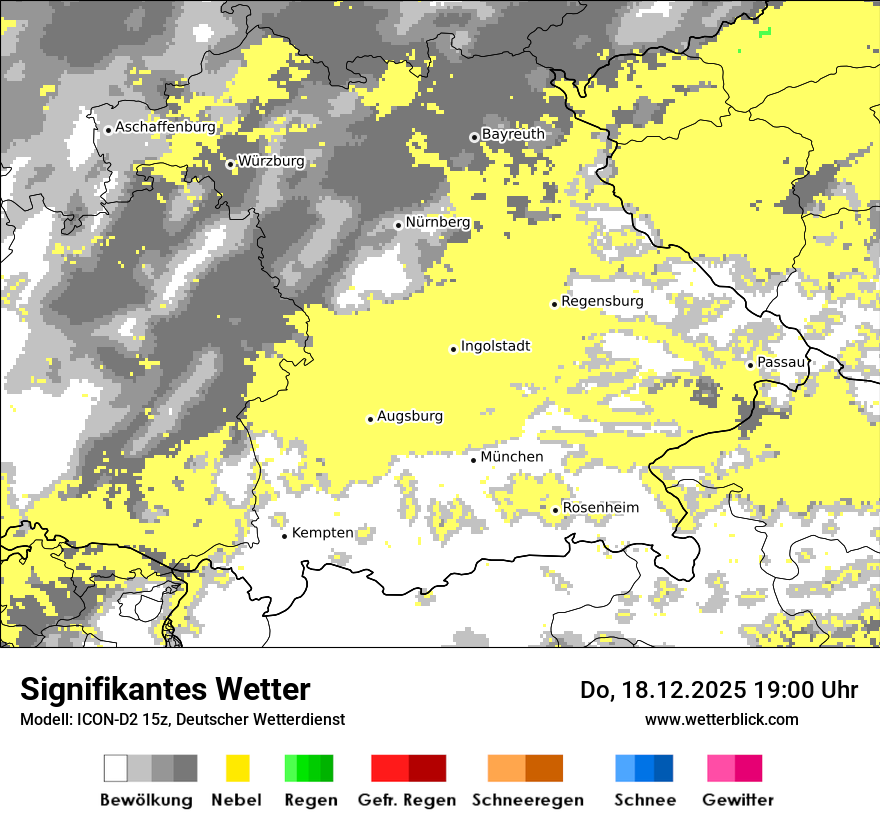 Modellkarten Signifikantes Wetter