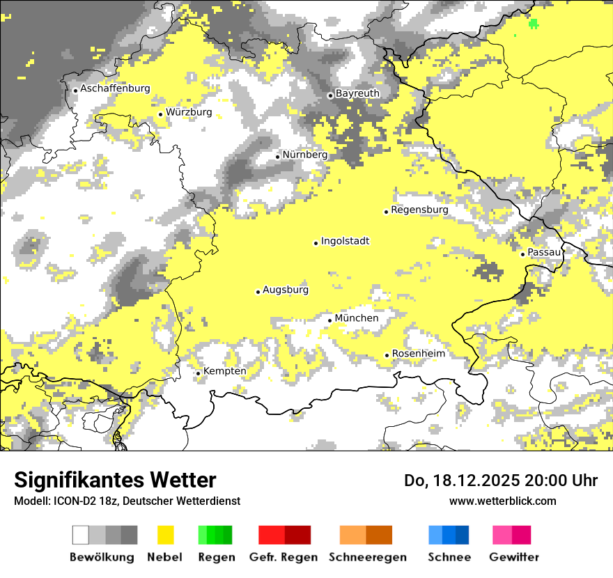 Modellkarten Signifikantes Wetter