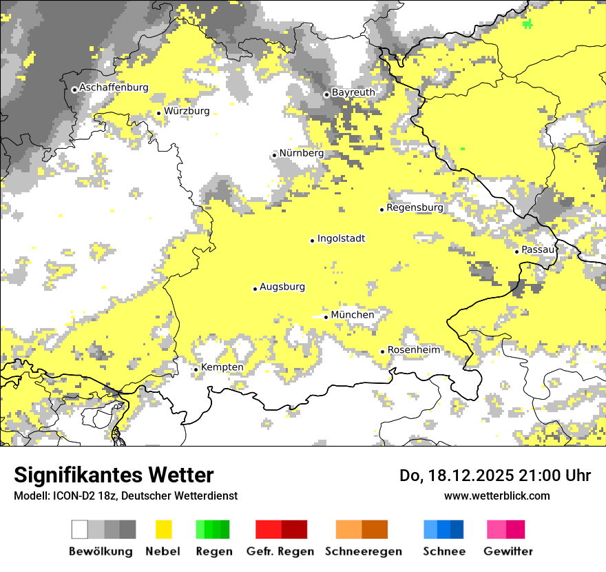 Modellkarten Signifikantes Wetter