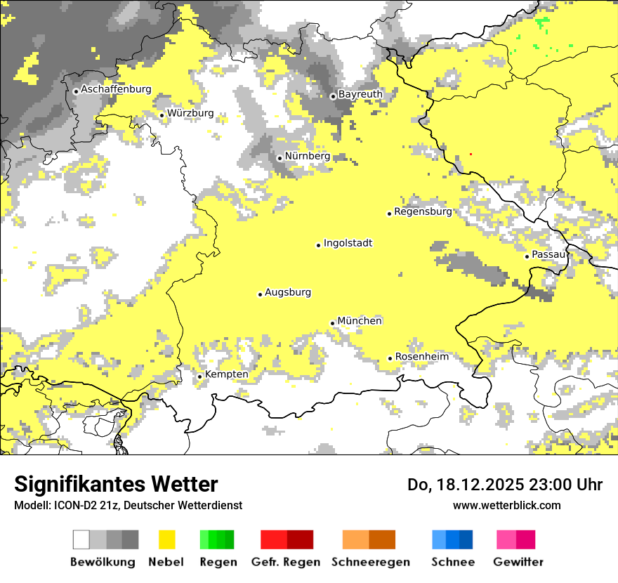 Modellkarten Signifikantes Wetter