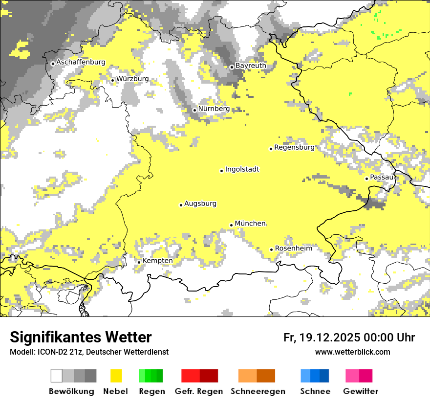 Modellkarten Signifikantes Wetter