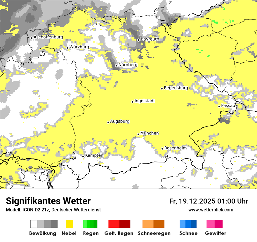Modellkarten Signifikantes Wetter