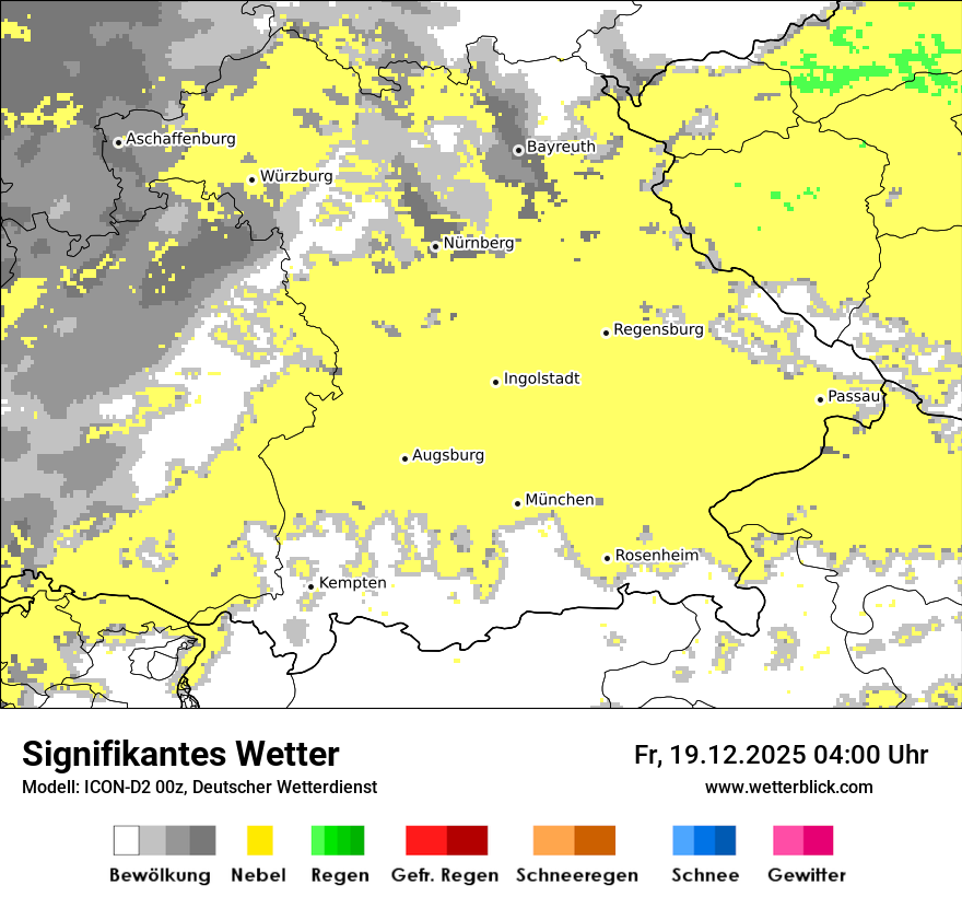 Modellkarten Signifikantes Wetter