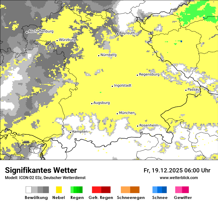 Modellkarten Signifikantes Wetter