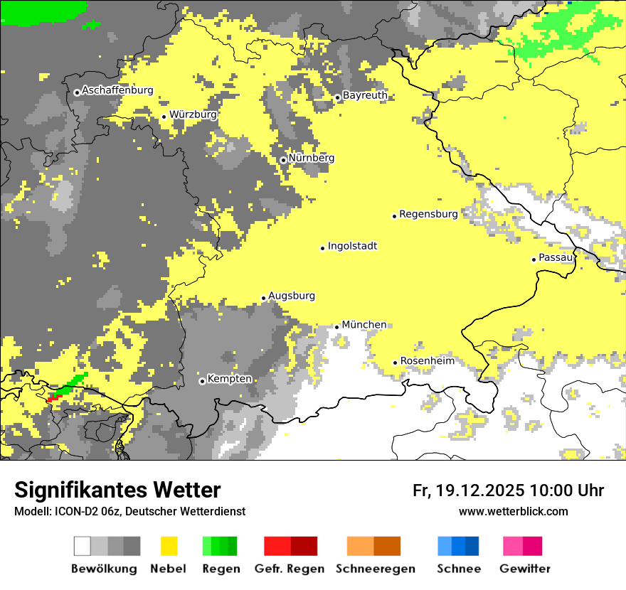Modellkarten Signifikantes Wetter