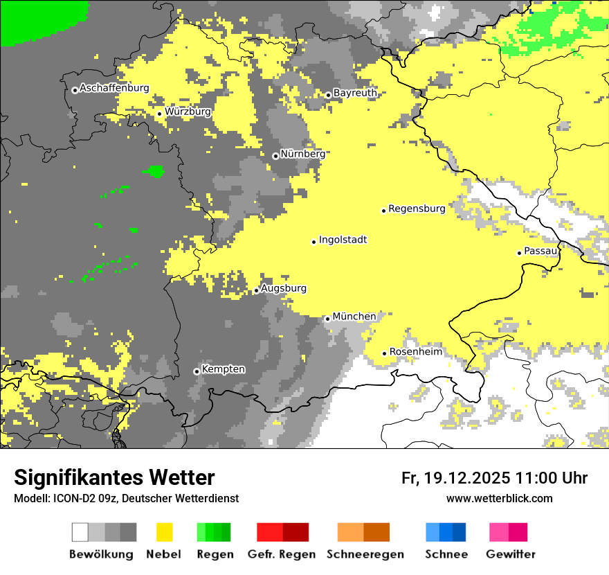 Modellkarten Signifikantes Wetter