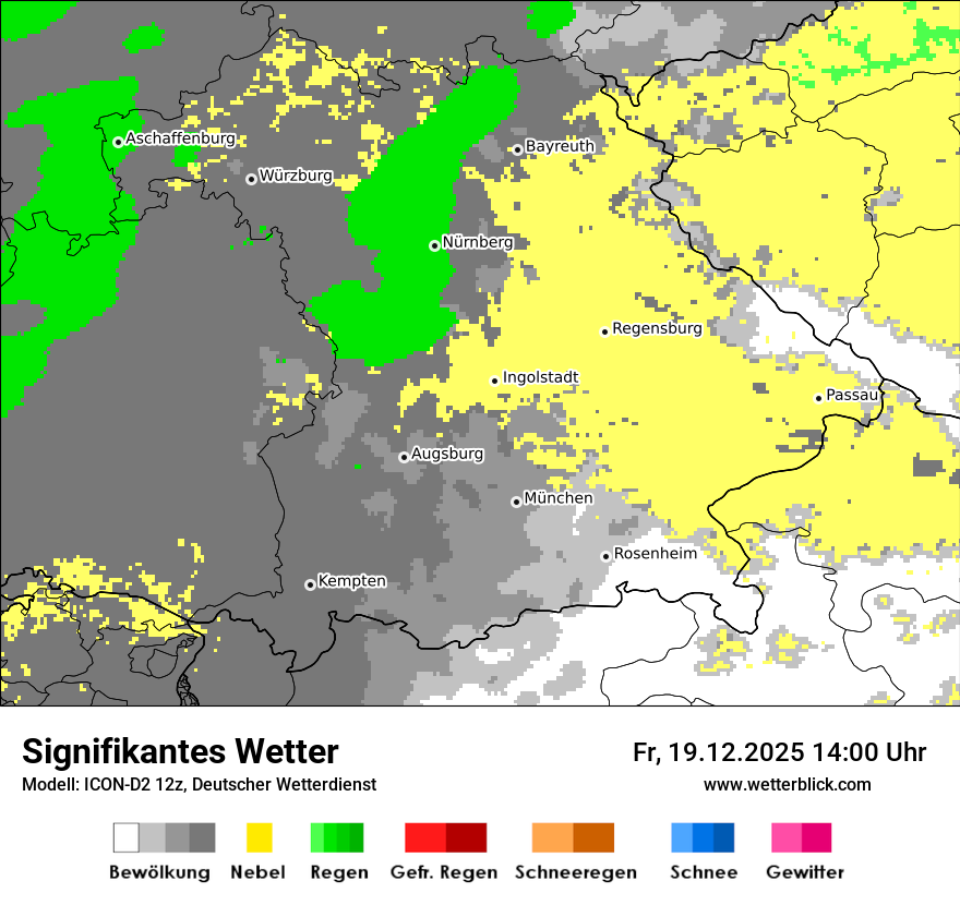 Modellkarten Signifikantes Wetter