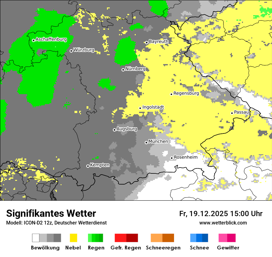 Modellkarten Signifikantes Wetter
