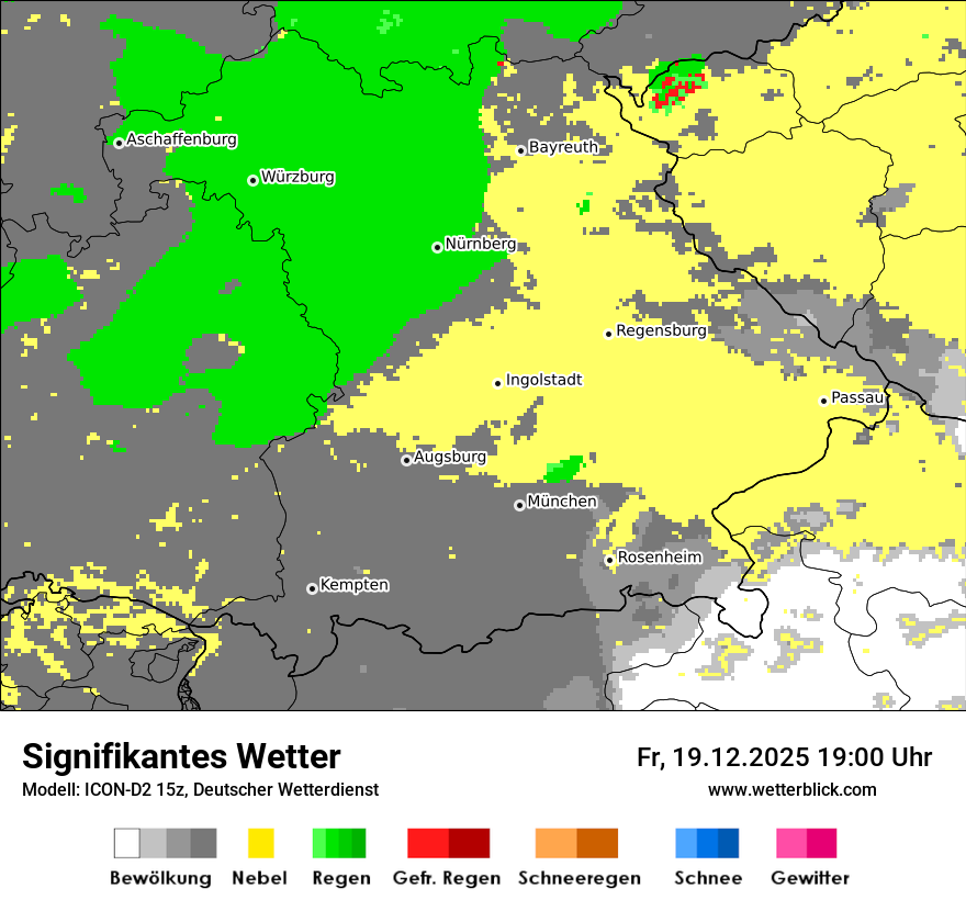 Modellkarten Signifikantes Wetter