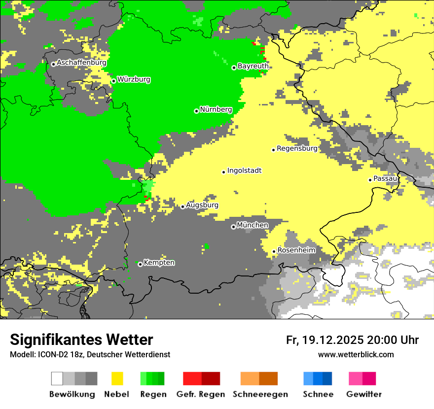 Modellkarten Signifikantes Wetter