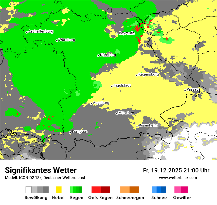 Modellkarten Signifikantes Wetter