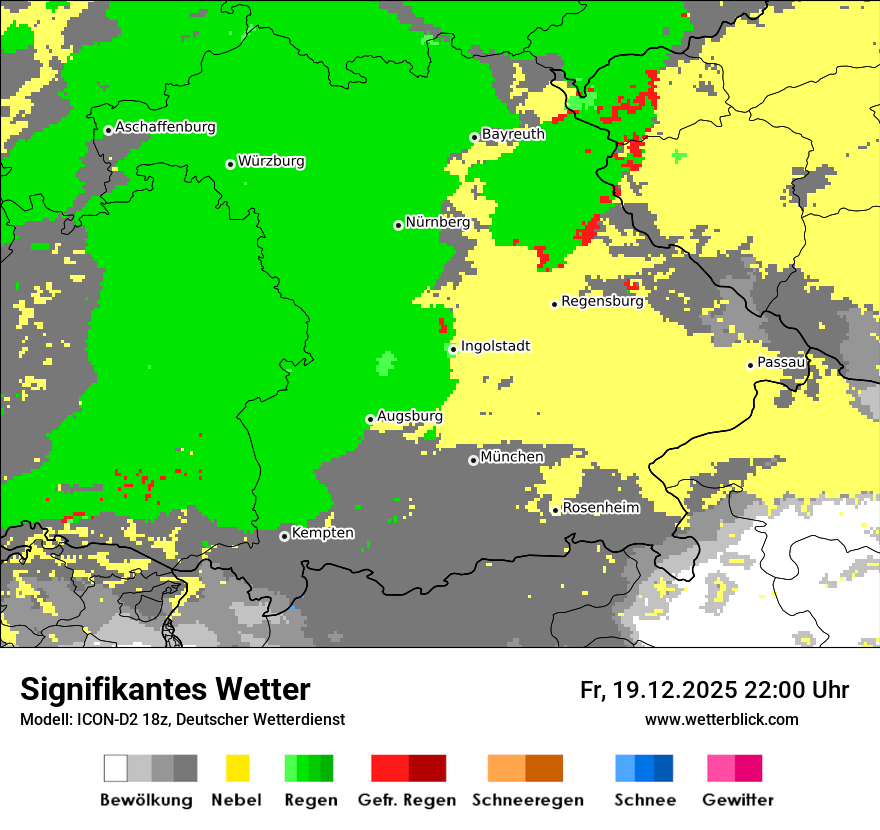 Modellkarten Signifikantes Wetter