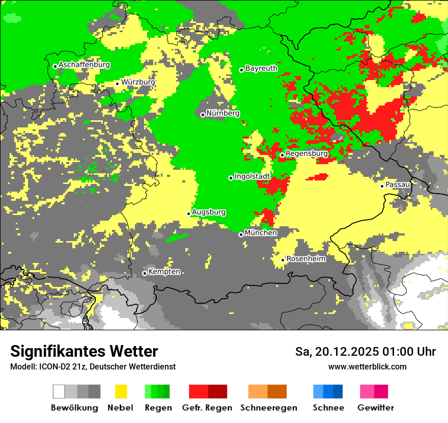 Modellkarten Signifikantes Wetter