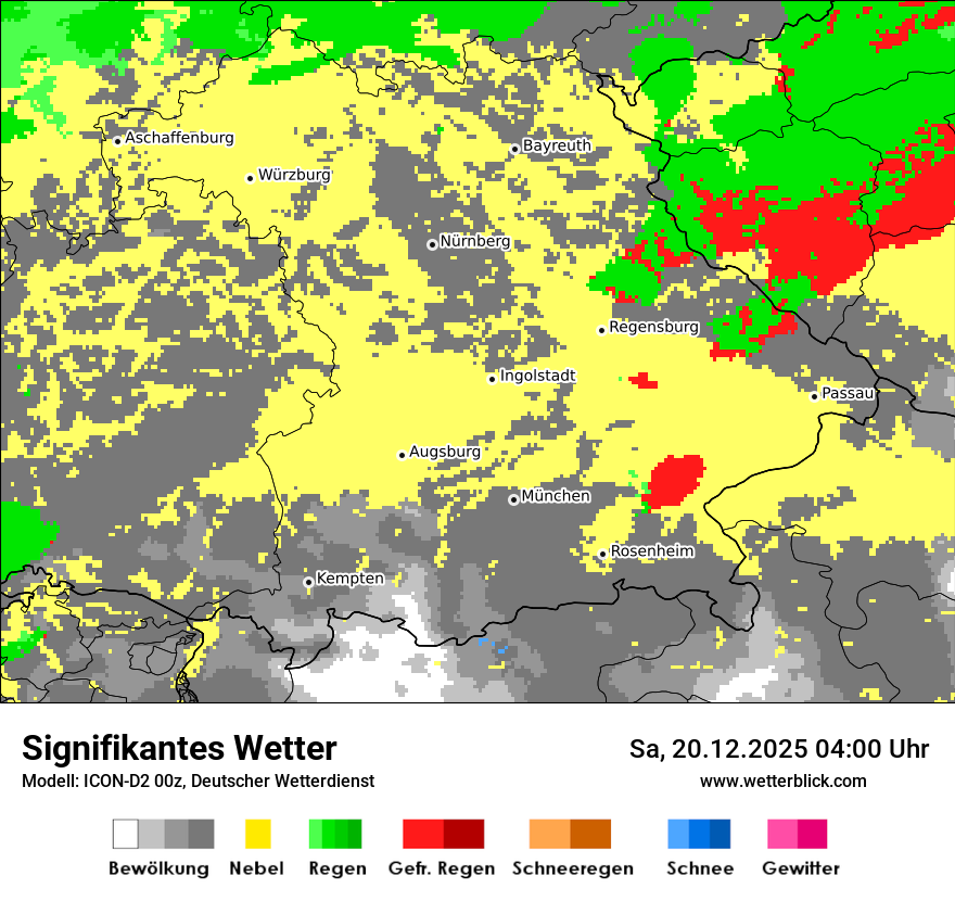 Modellkarten Signifikantes Wetter