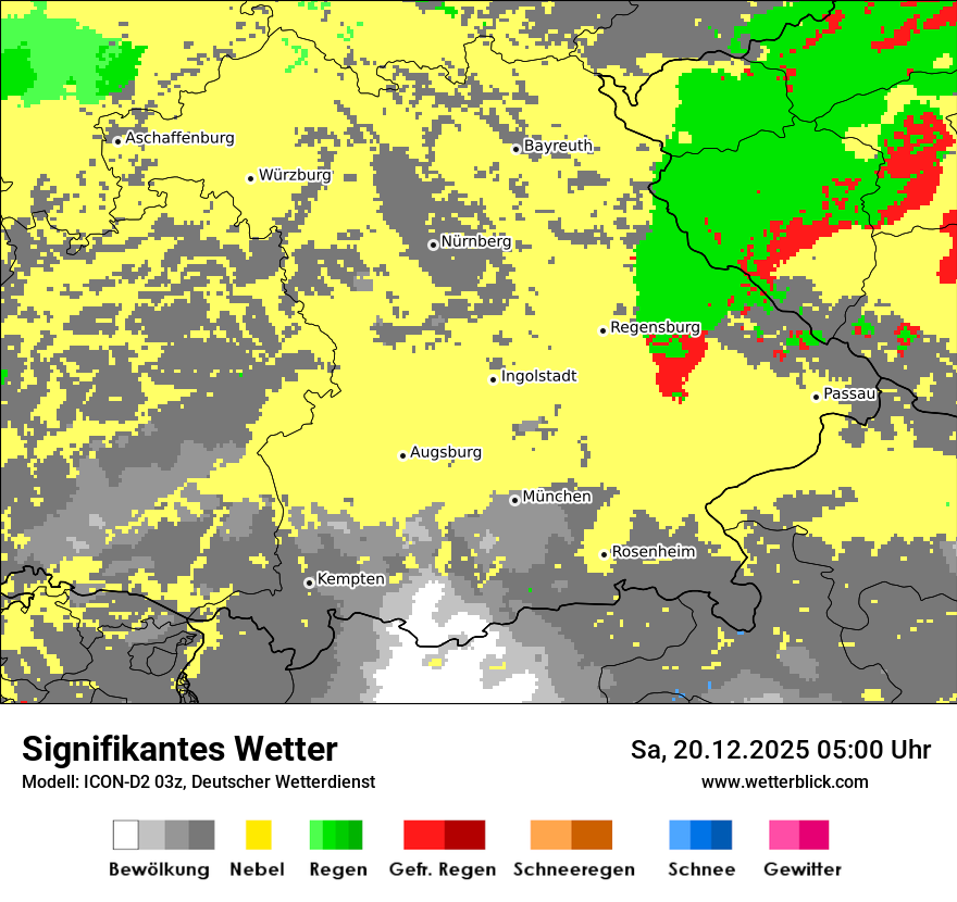 Modellkarten Signifikantes Wetter
