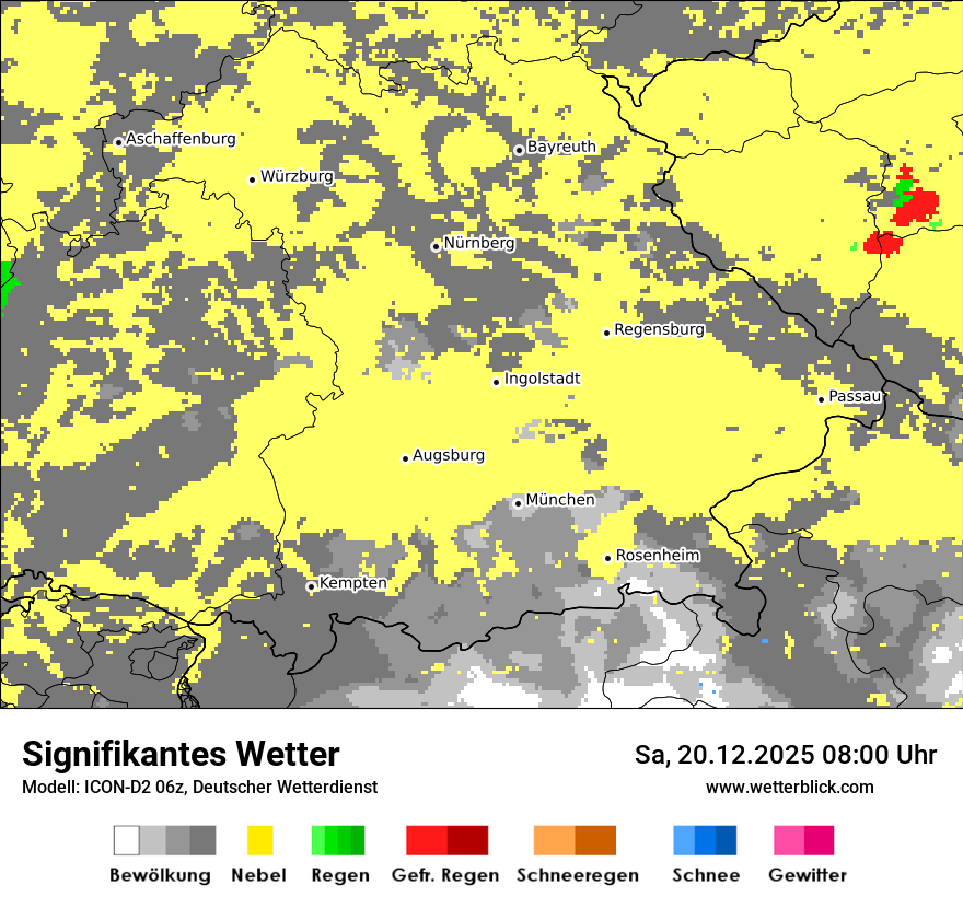 Modellkarten Signifikantes Wetter